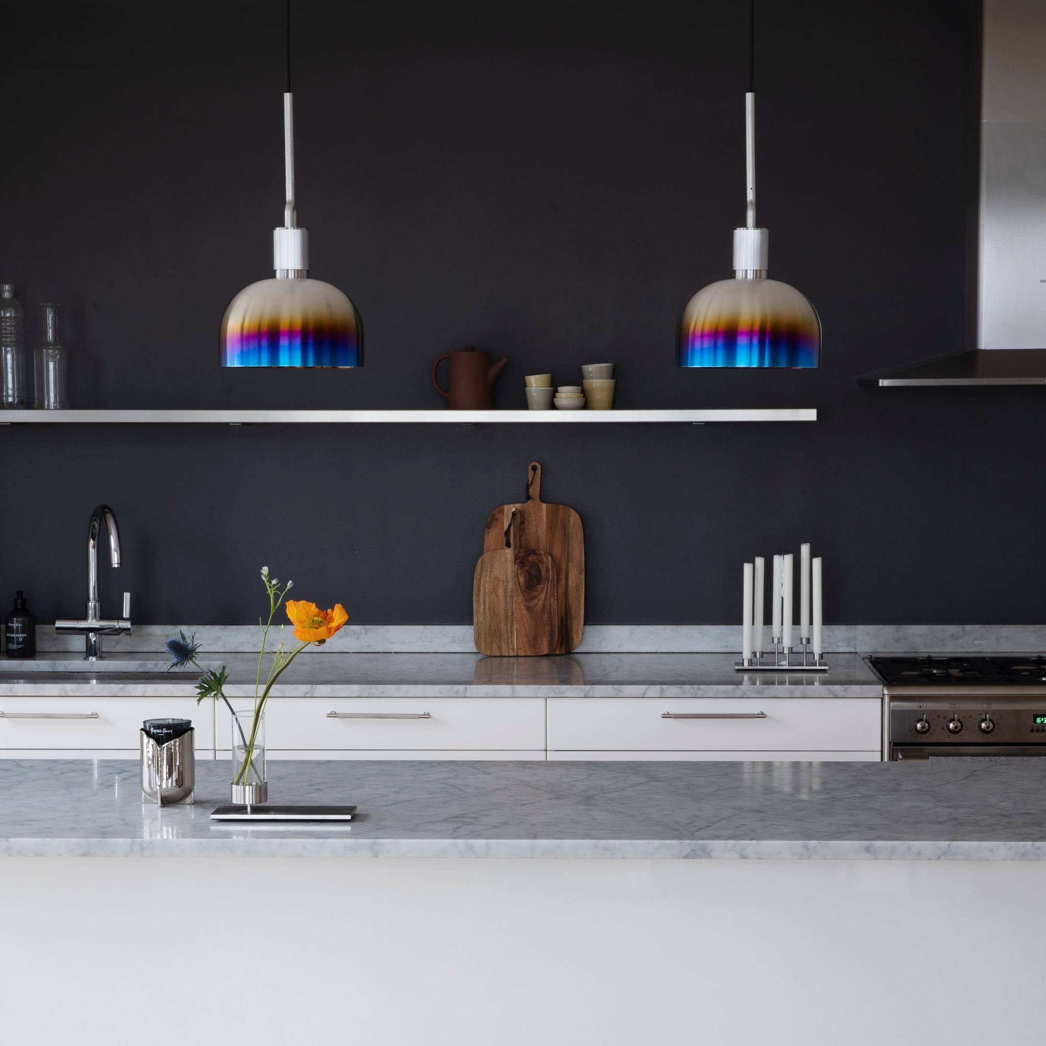 FORKED PENDANT / LINEAR / SHADE / MEDIUM