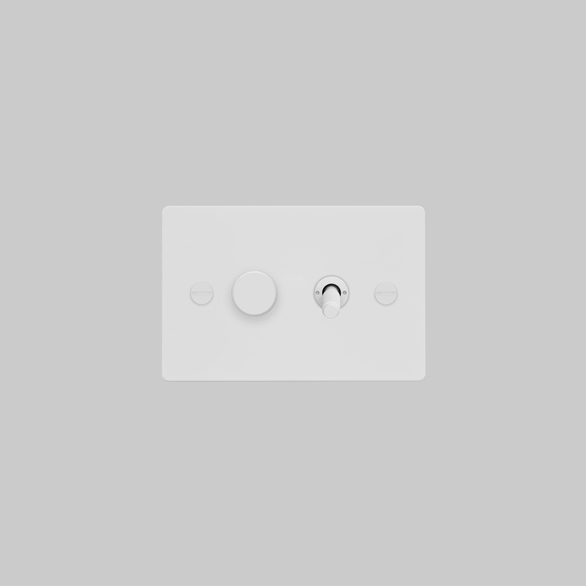 2G TOGGLE + DIMMER / HORIZONTAL / CROSS