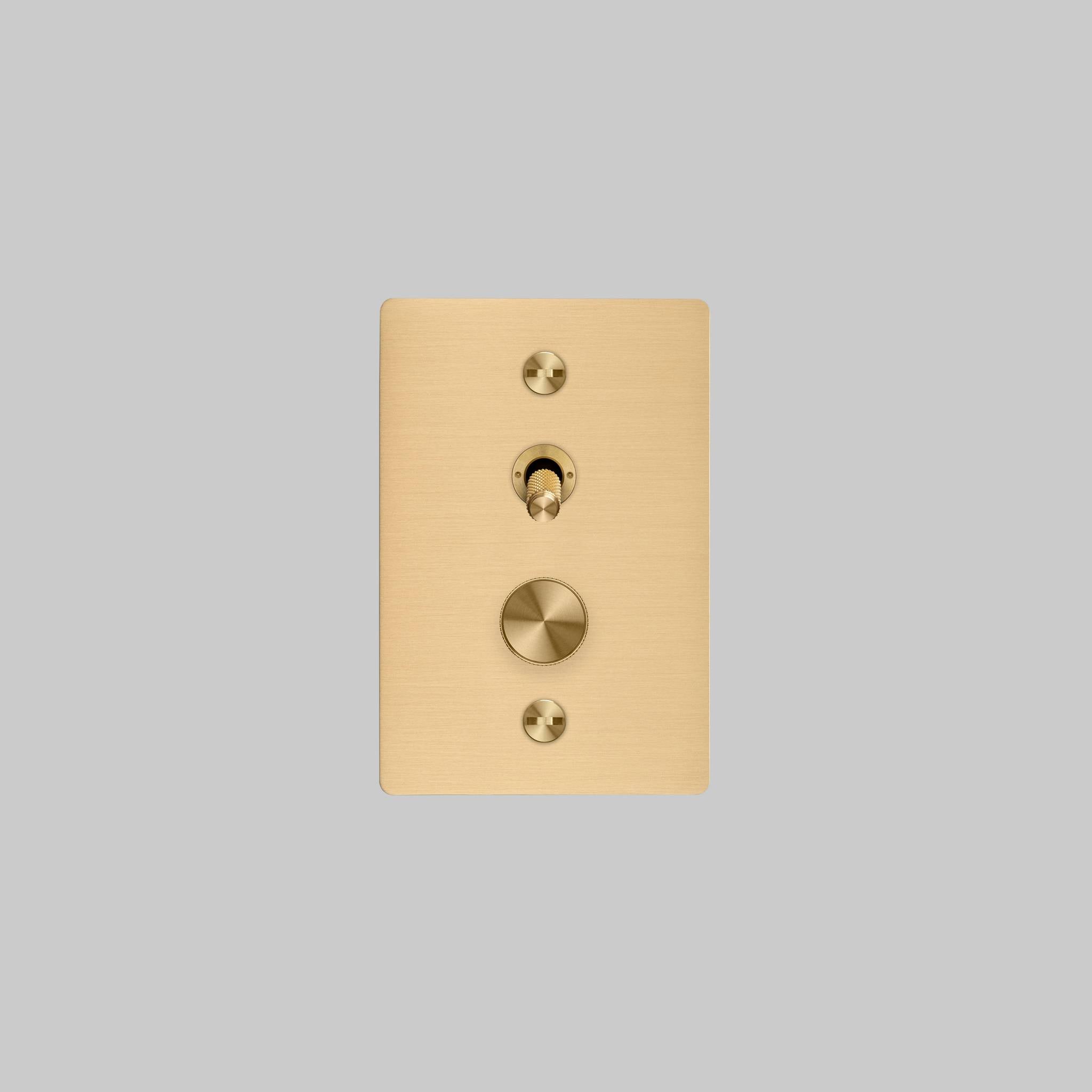 2G TOGGLE + DIMMER / VERTICAL / CROSS