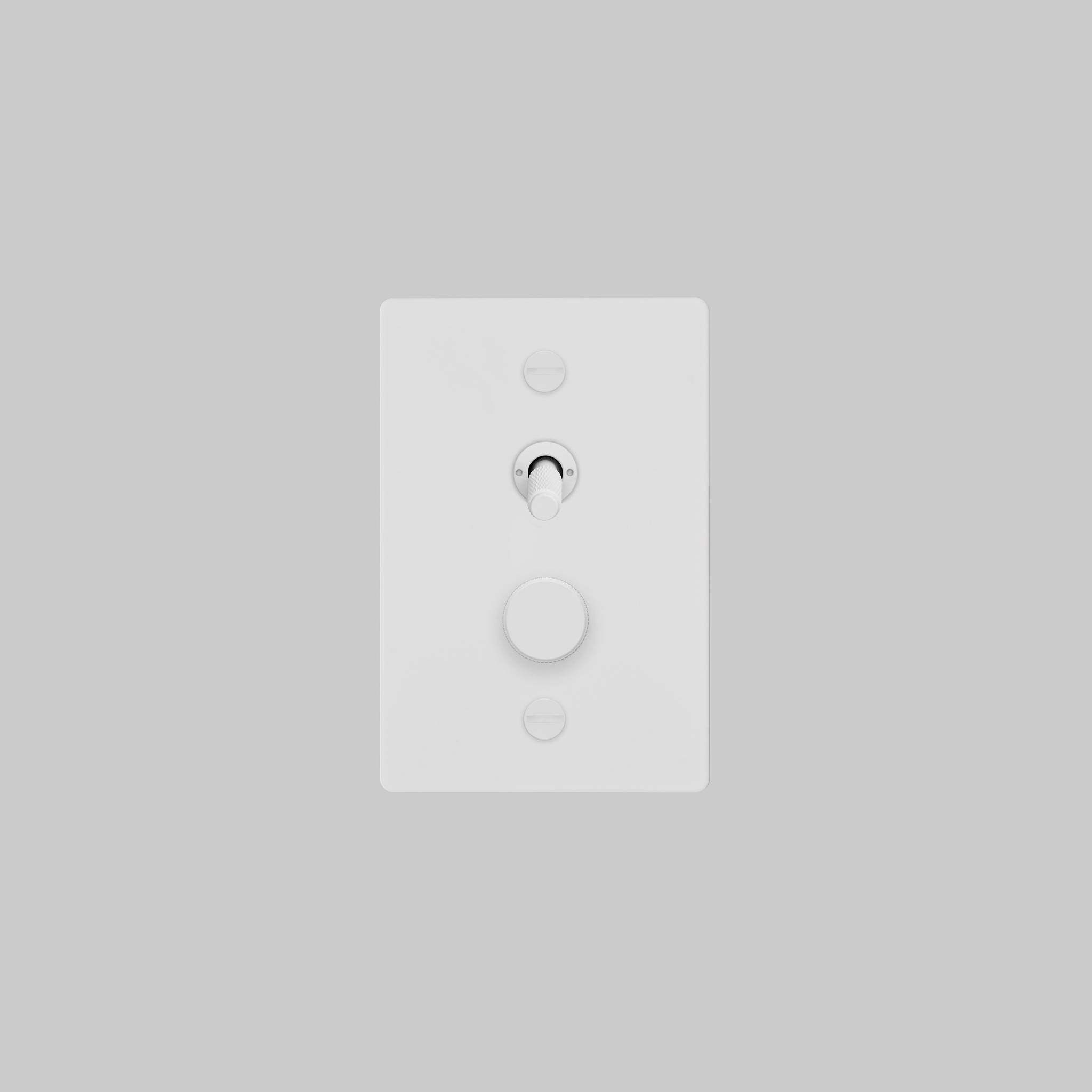 2G TOGGLE + DIMMER / VERTICAL / CROSS
