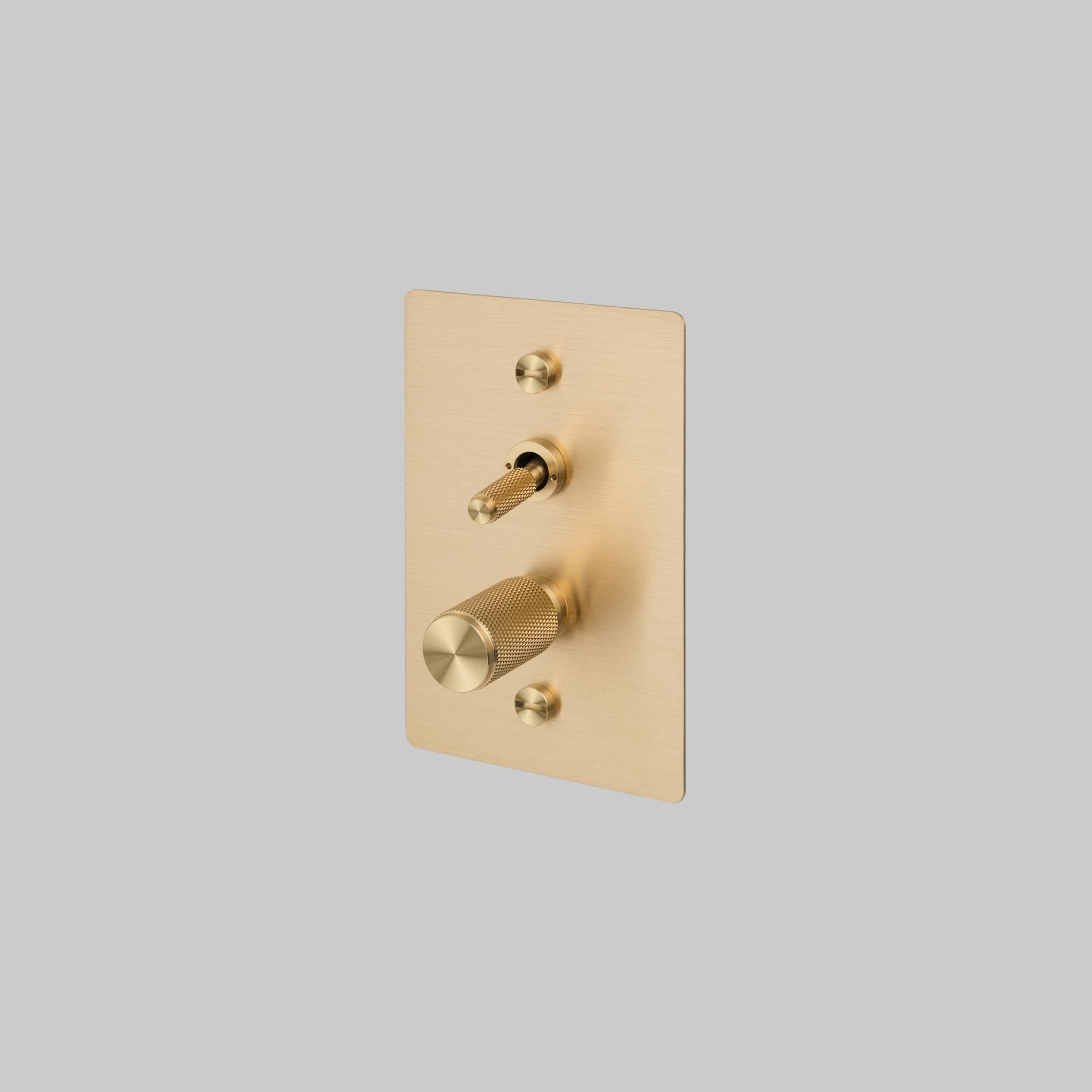 2G TOGGLE + DIMMER / VERTICAL / CROSS