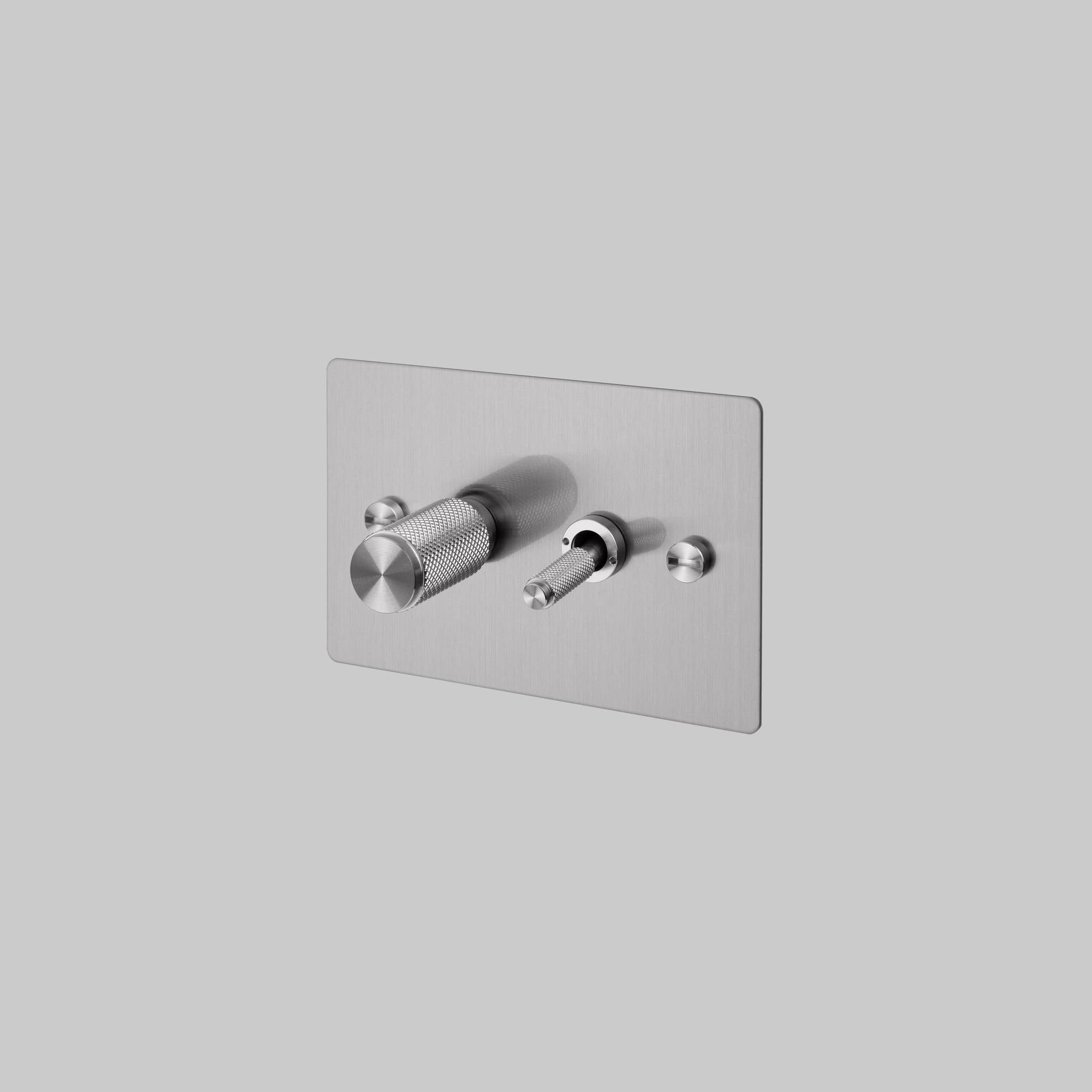 2G TOGGLE + DIMMER / HORIZONTAL / CROSS