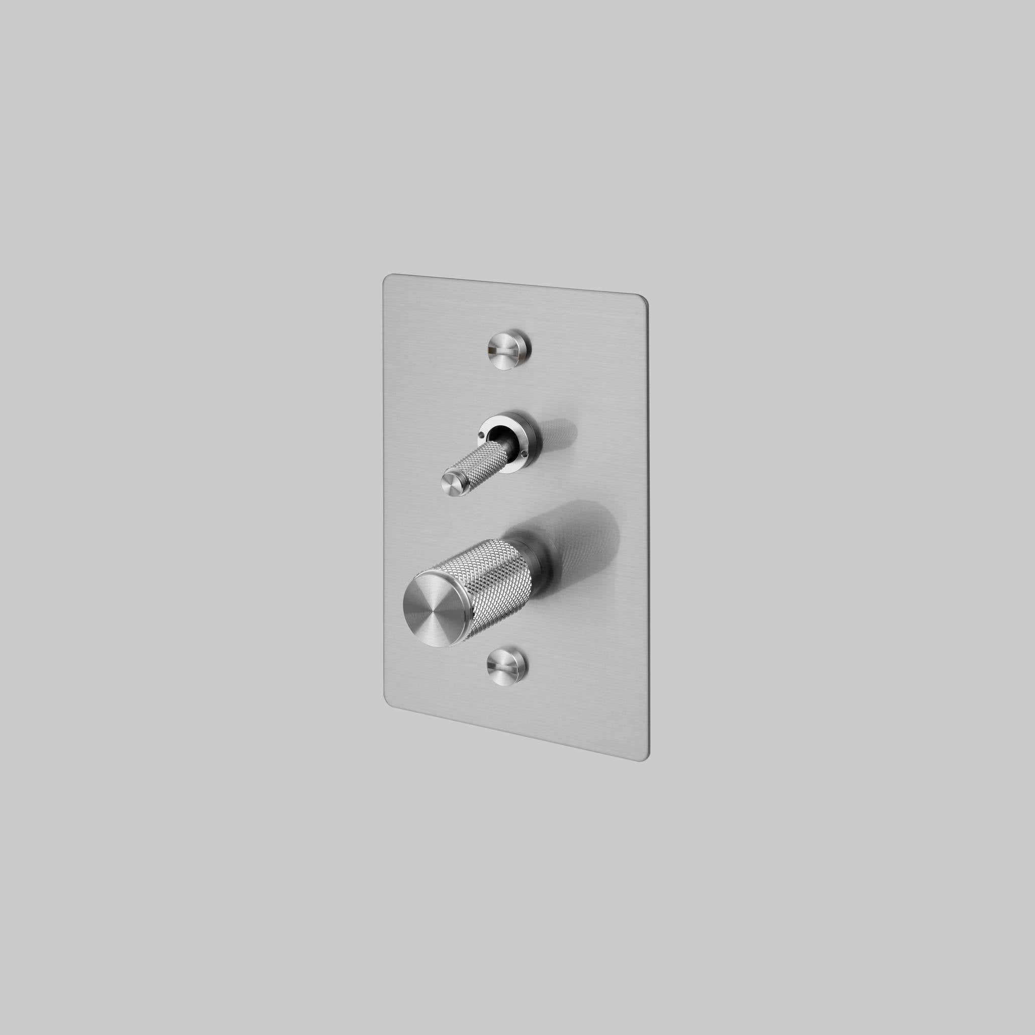 2G TOGGLE + DIMMER / VERTICAL / CROSS