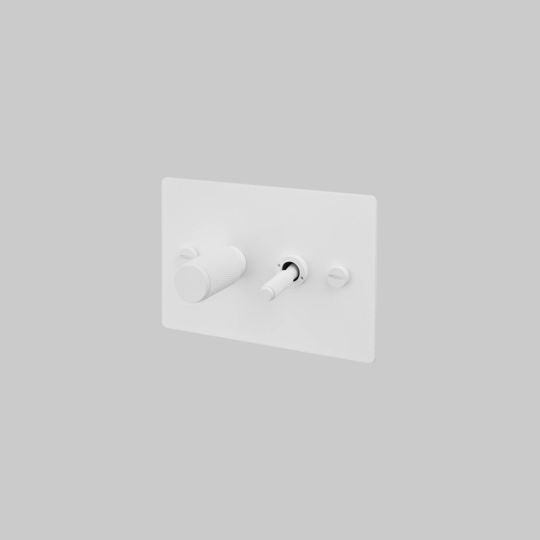 2G TOGGLE + DIMMER / HORIZONTAL / CROSS