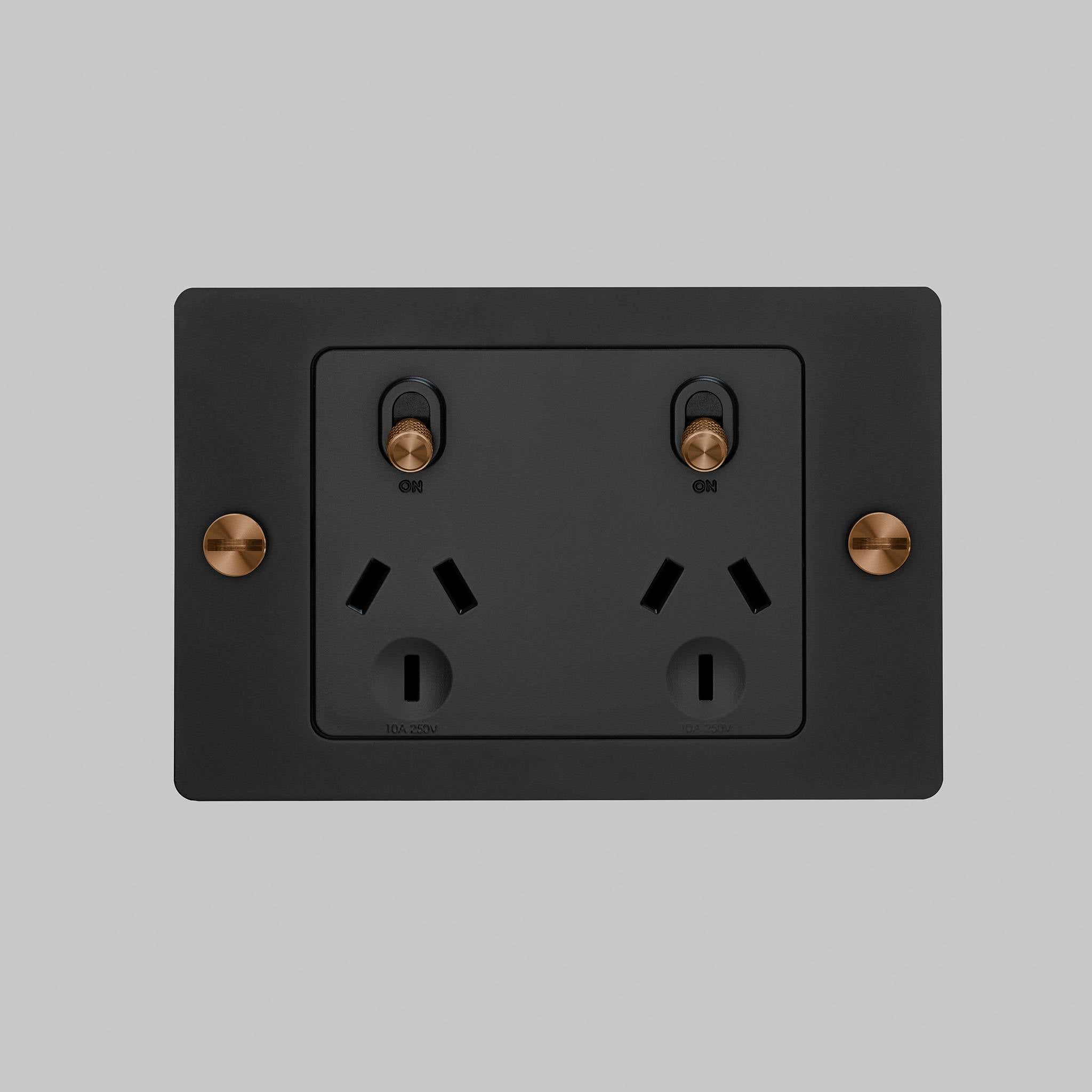 2G GPO SOCKET / WITHOUT LOGO / CROSS / BLACK / WARM SUNSET