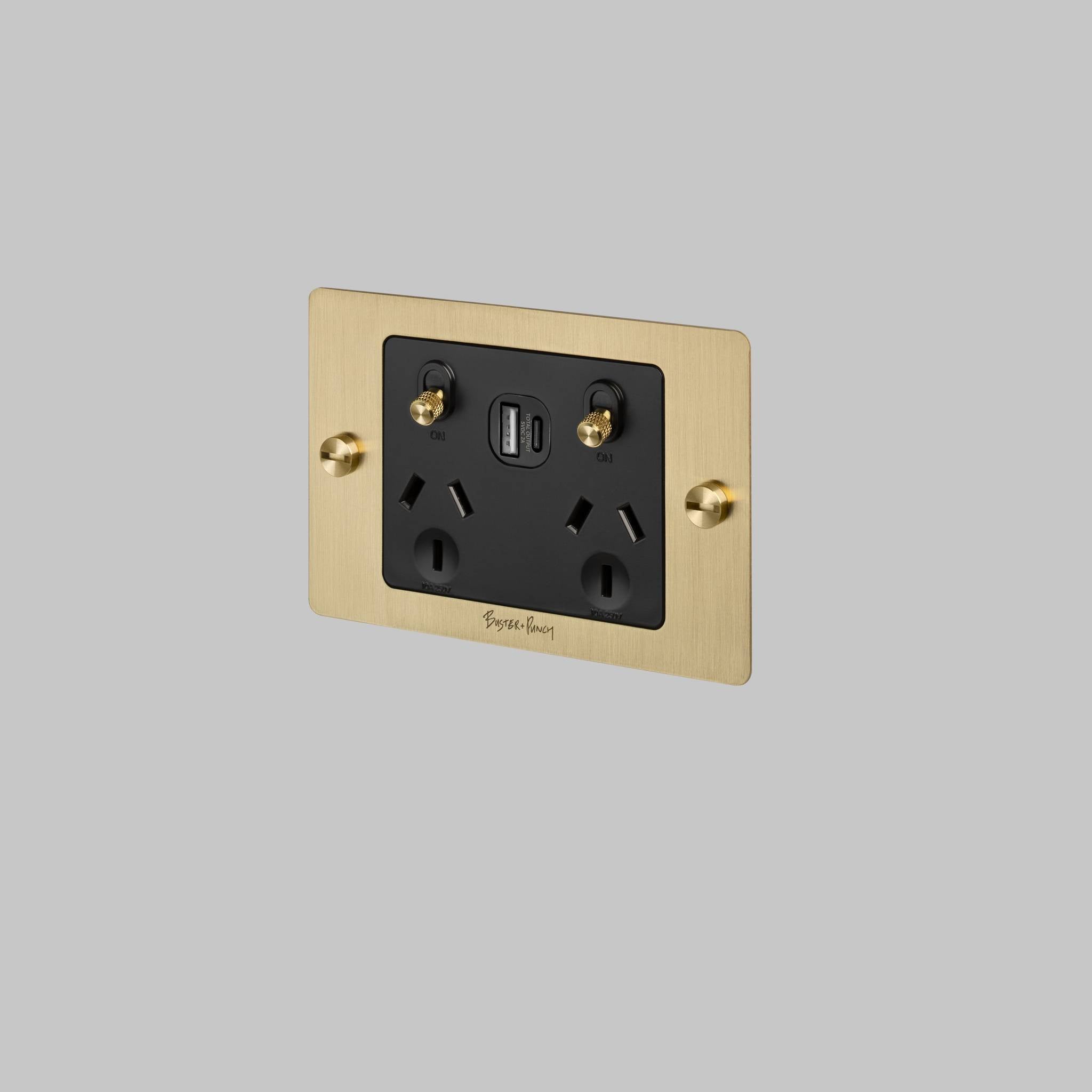 2G GPO SOCKET / USB A + C / WITH LOGO / CROSS
