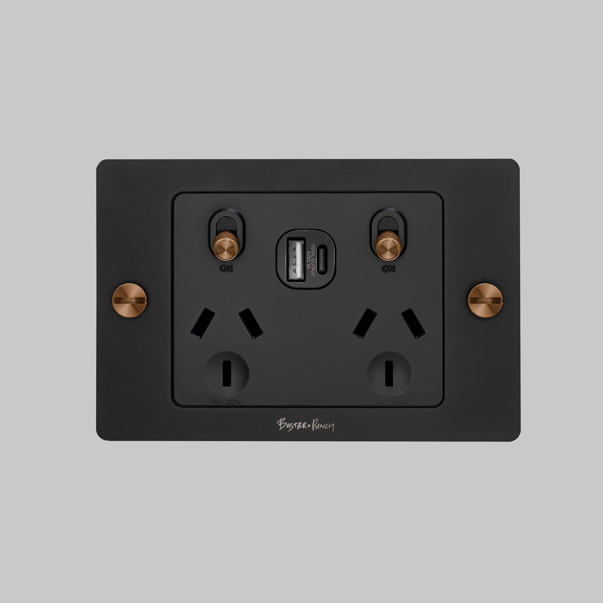 2G GPO SOCKET / USB A+C / WITHOUT LOGO / CROSS