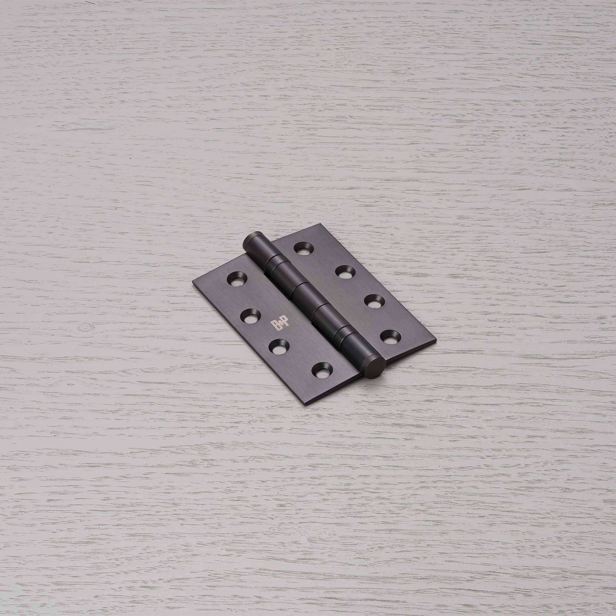 DOOR HINGE / SET OF 1 / FIXED PIN / 100 X 75 X 2.5 MM