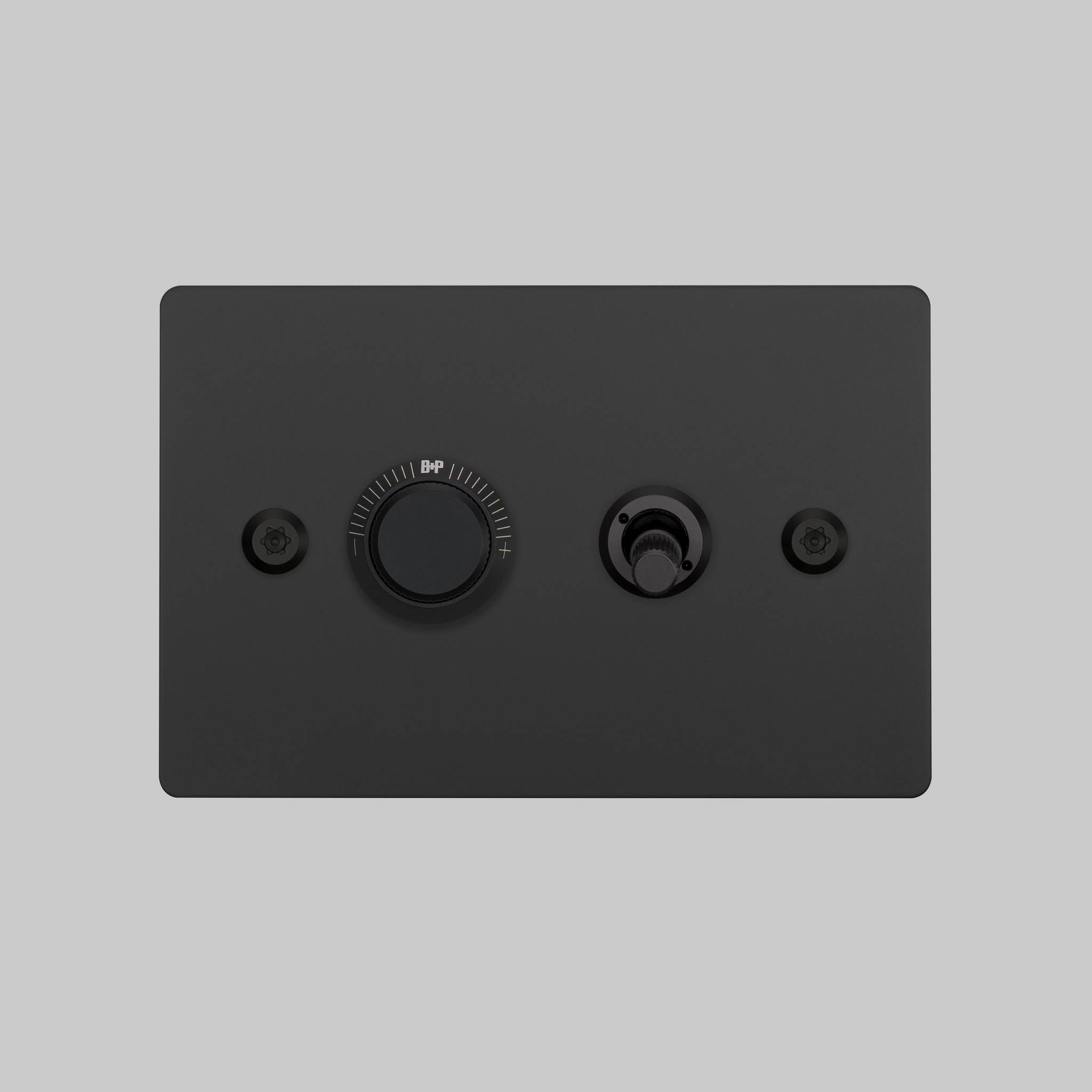 2G TOGGLE + DIMMER / HORIZONTAL / LINEAR