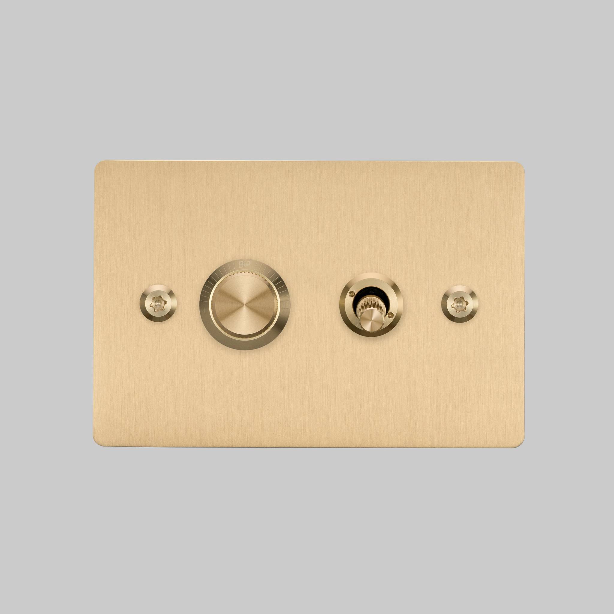 2G TOGGLE + DIMMER / HORIZONTAL / LINEAR