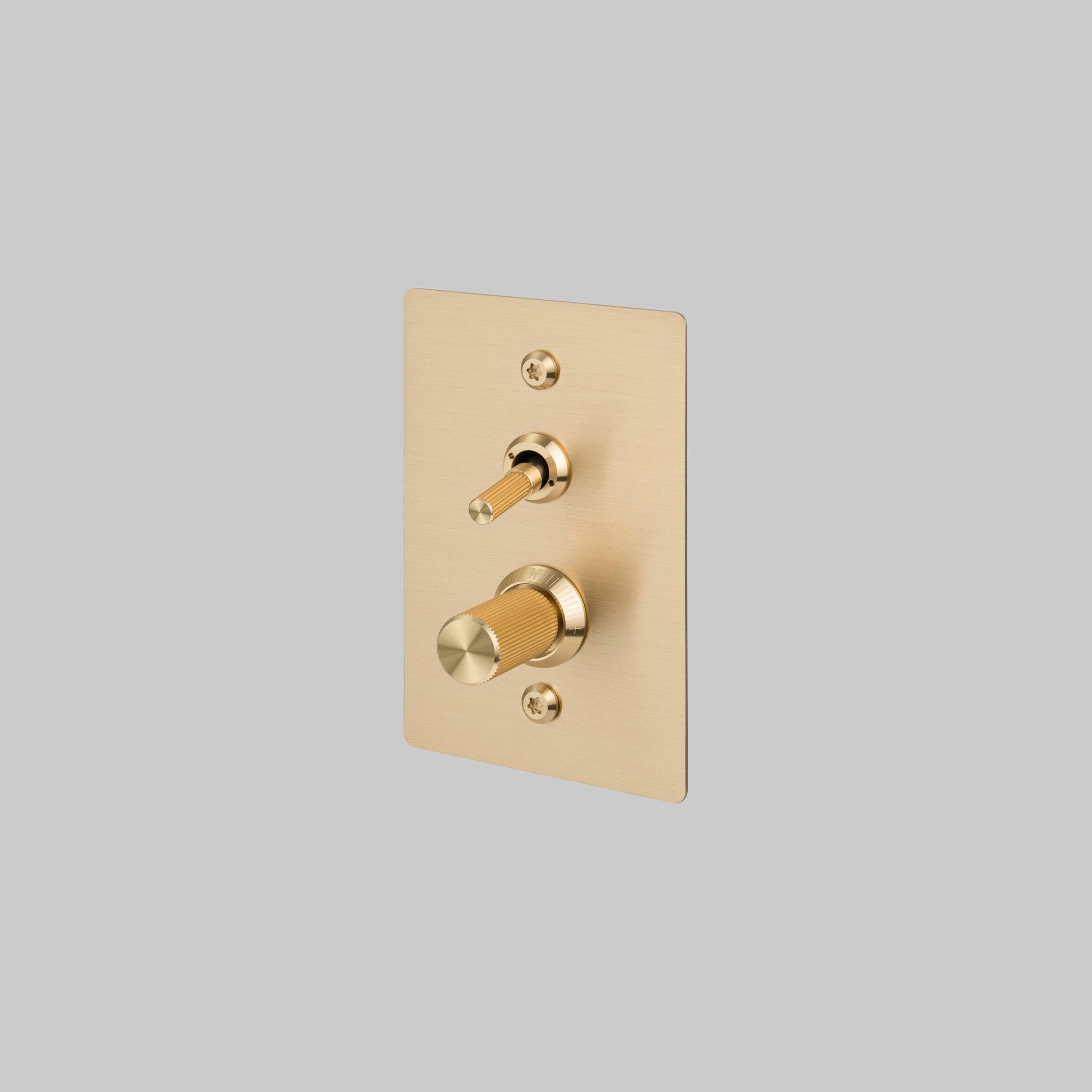 2G TOGGLE + DIMMER / VERTICAL / LINEAR