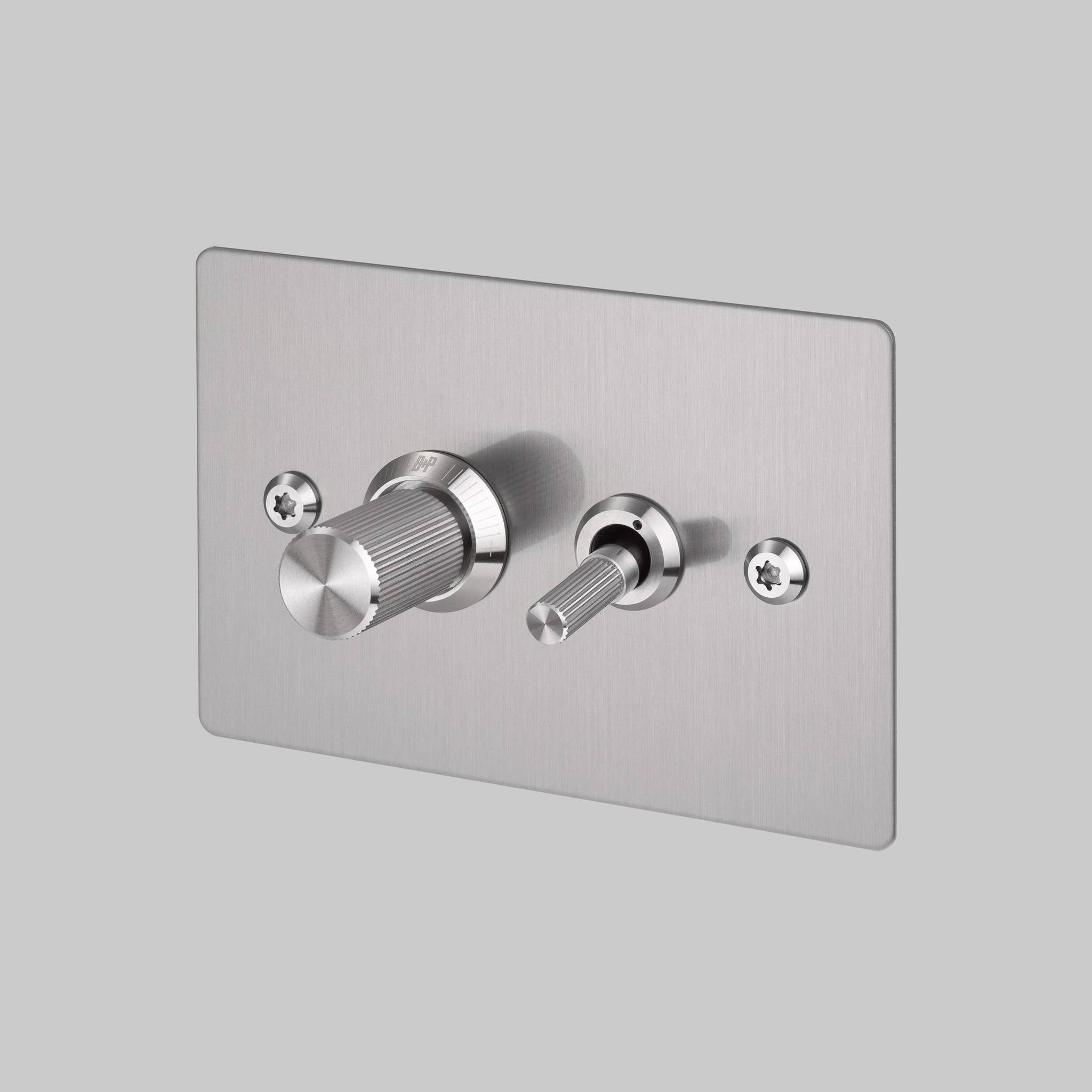 2G TOGGLE + DIMMER / HORIZONTAL / LINEAR