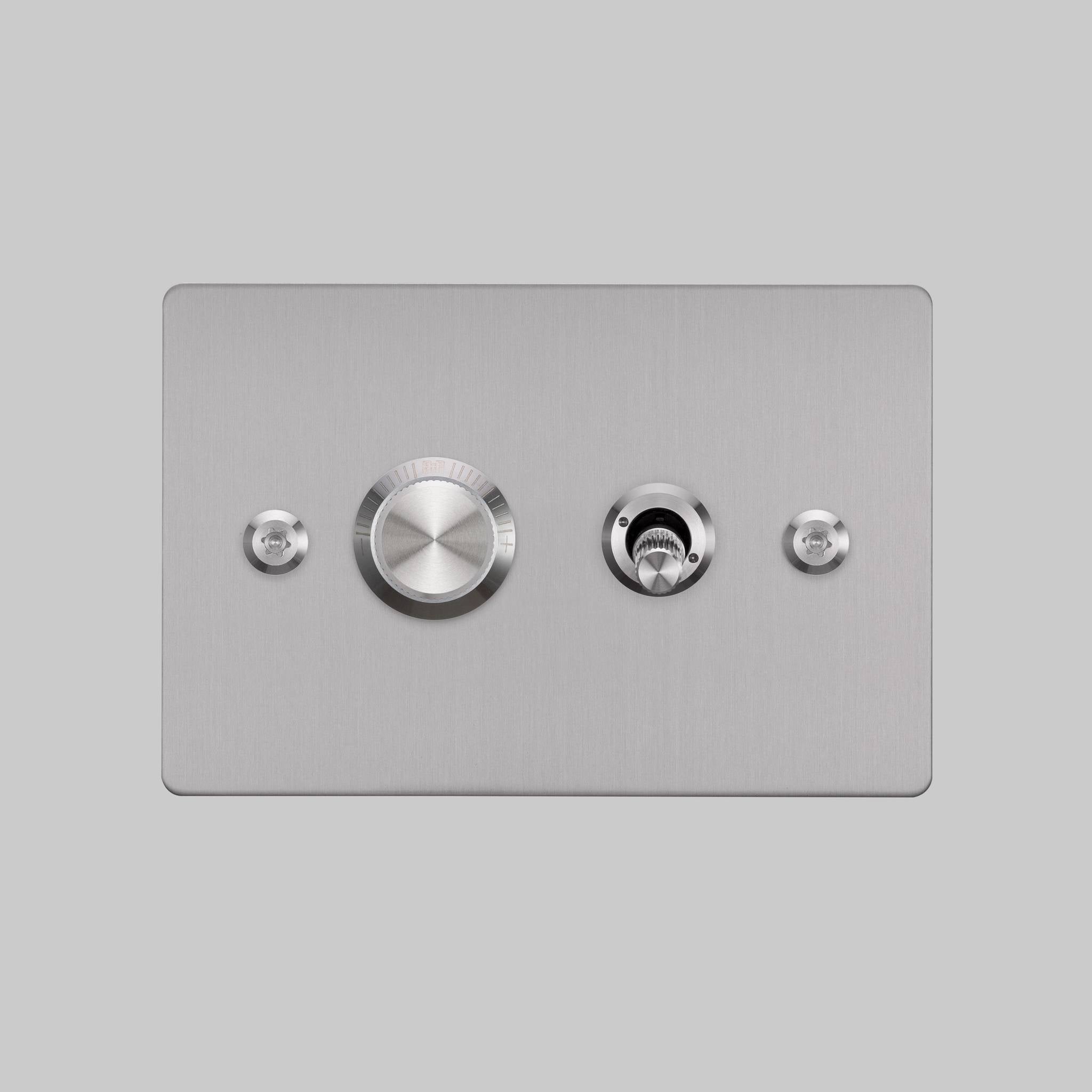 2G TOGGLE + DIMMER / HORIZONTAL / LINEAR