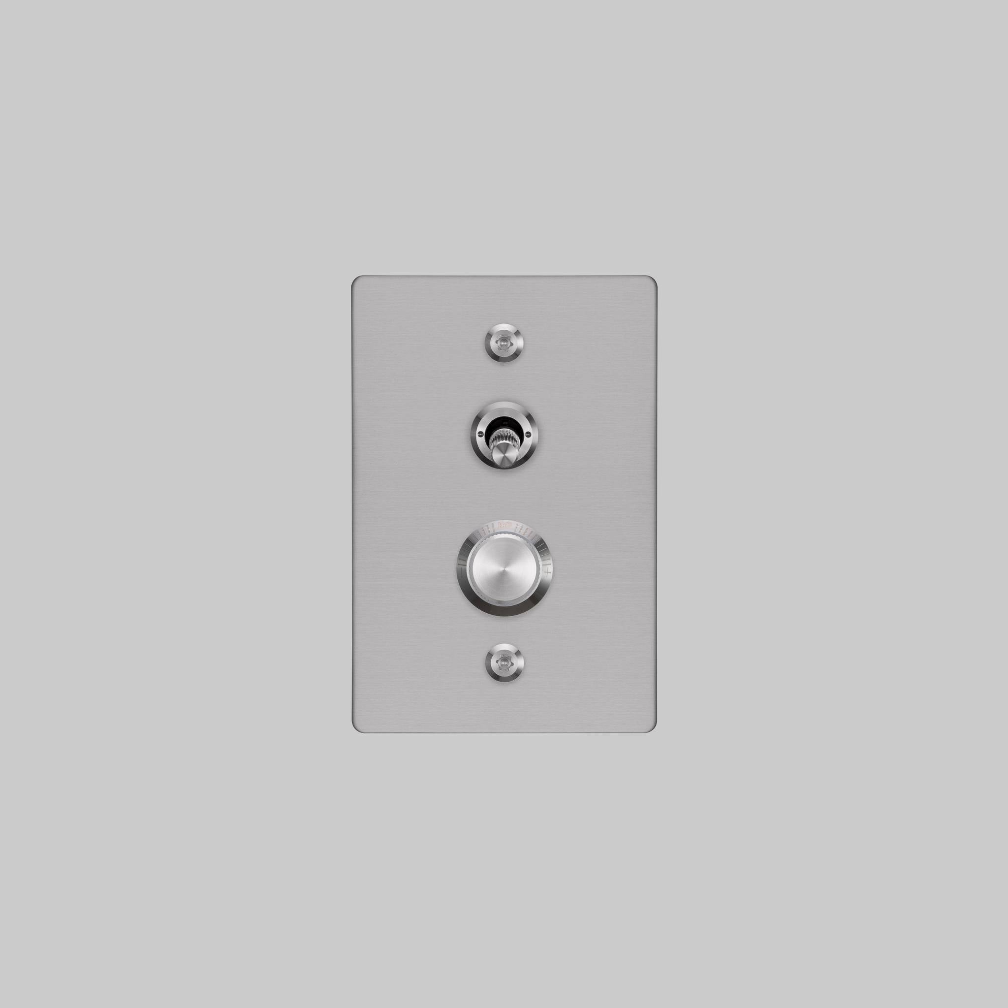 2G TOGGLE + DIMMER / VERTICAL / LINEAR