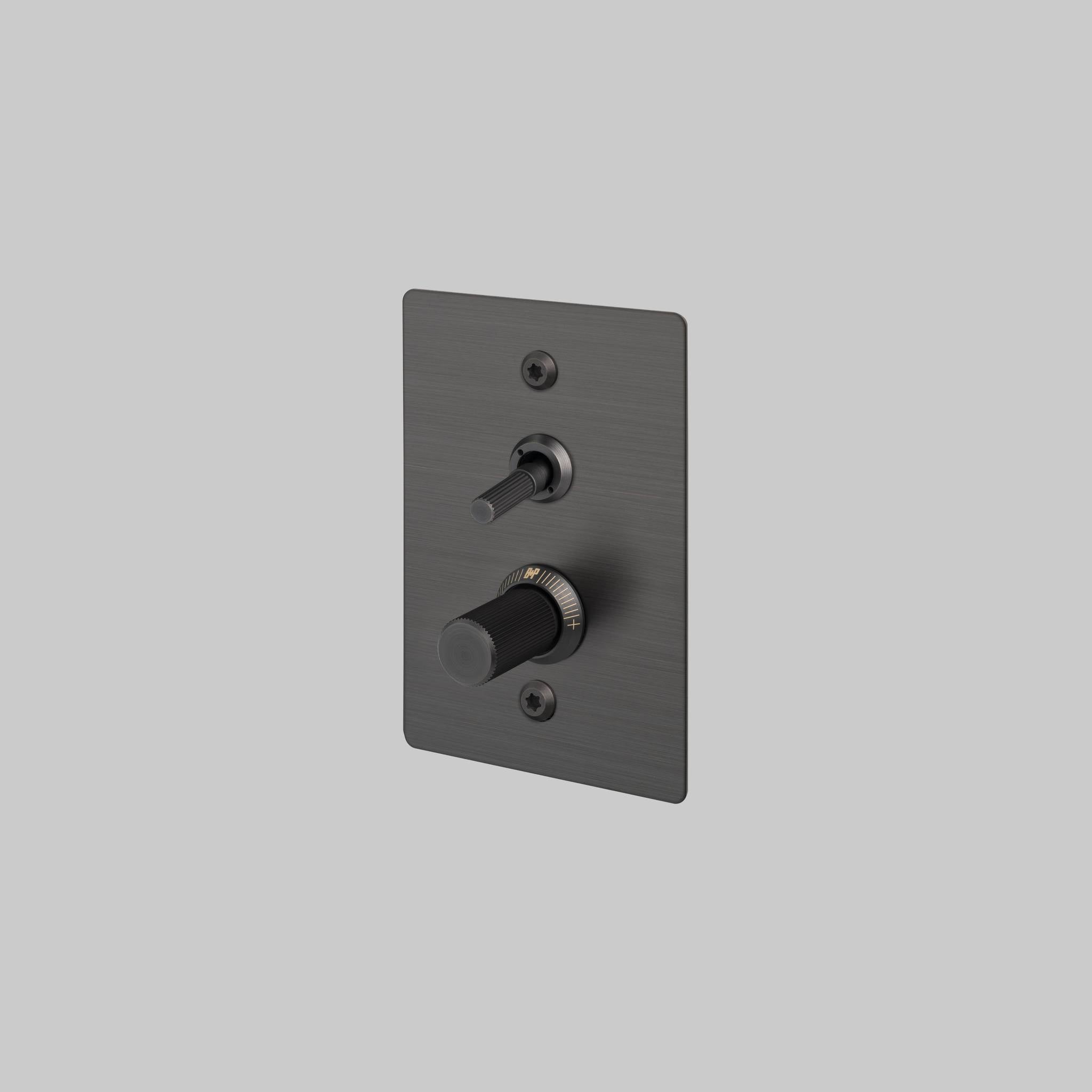 2G TOGGLE + DIMMER / VERTICAL / LINEAR
