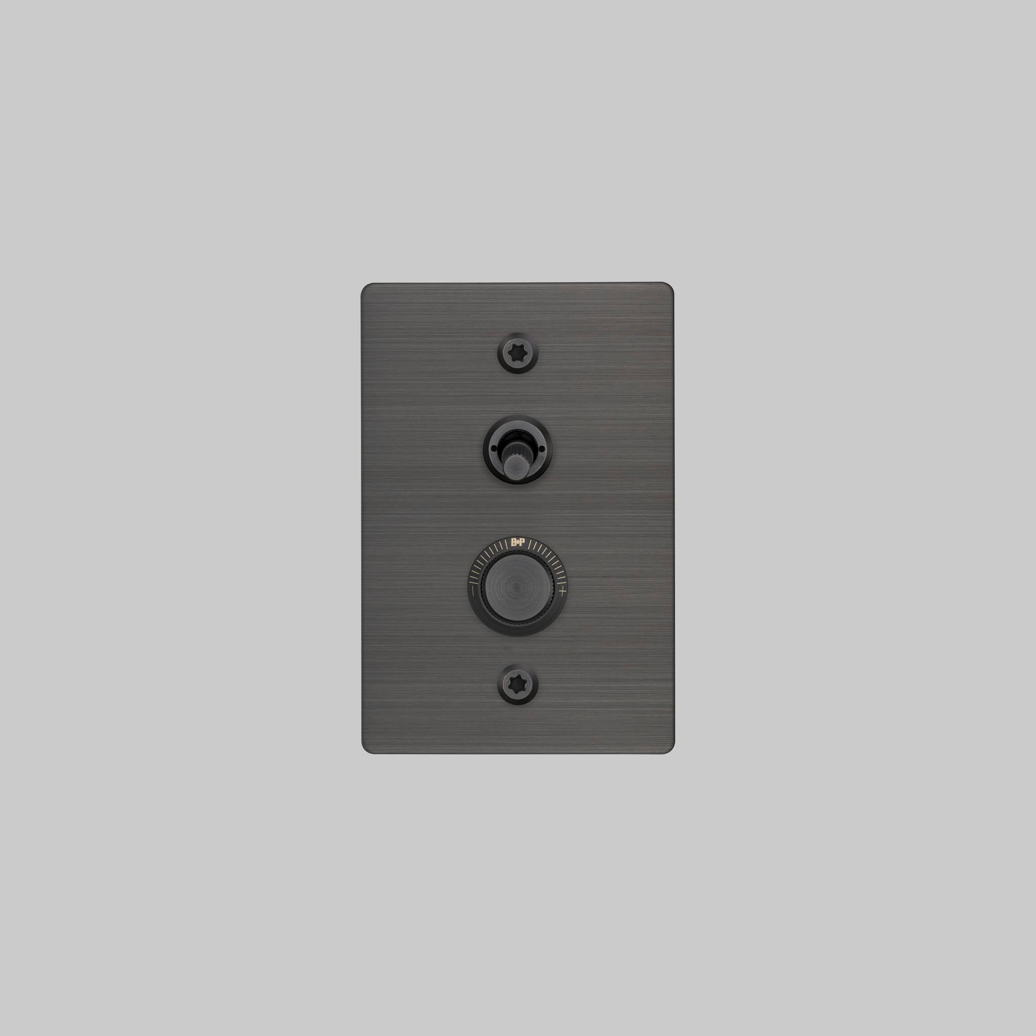 2G TOGGLE + DIMMER / VERTICAL / LINEAR