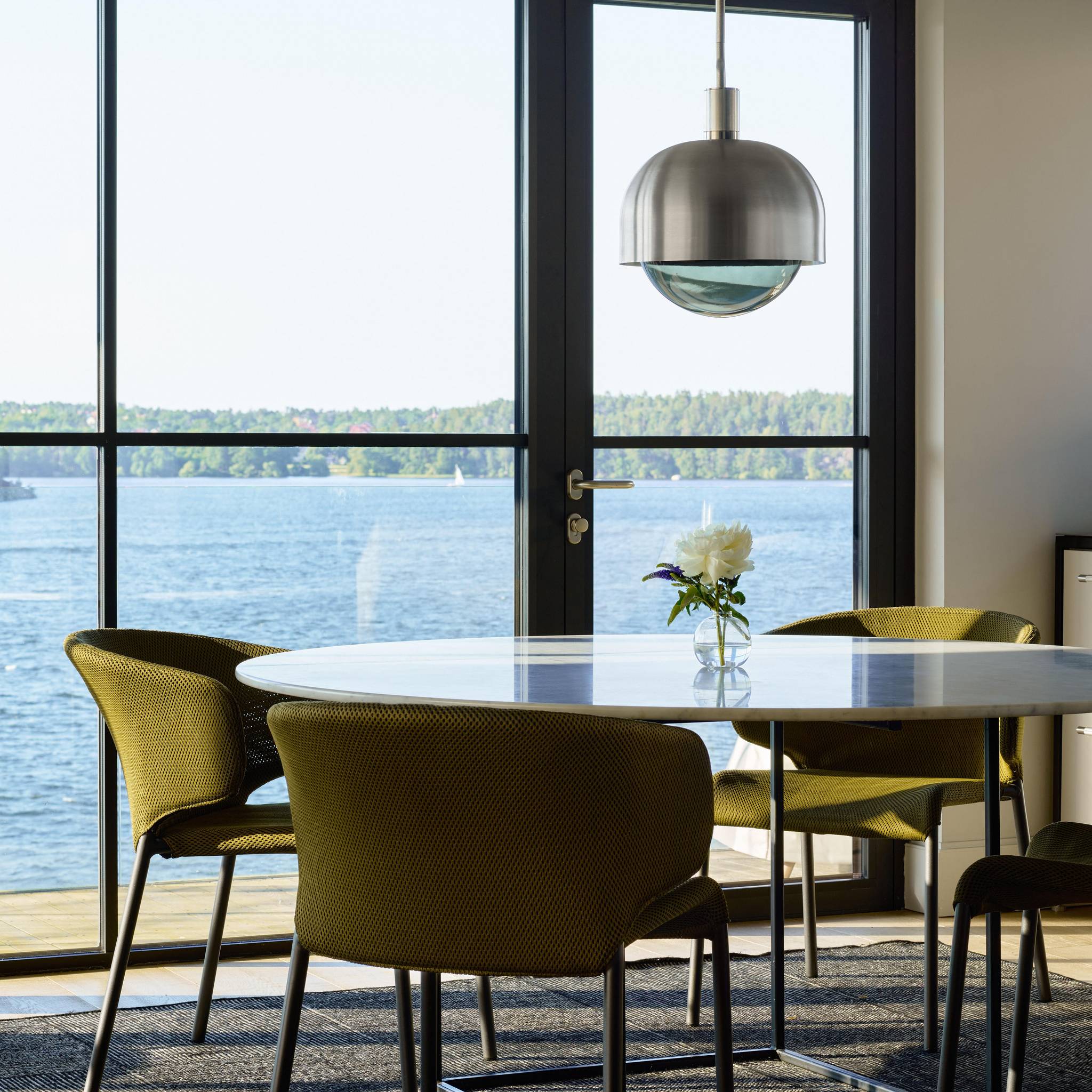 FORKED PENDANT / LINEAR / SHADE / GLOBE / SMOKED / LARGE