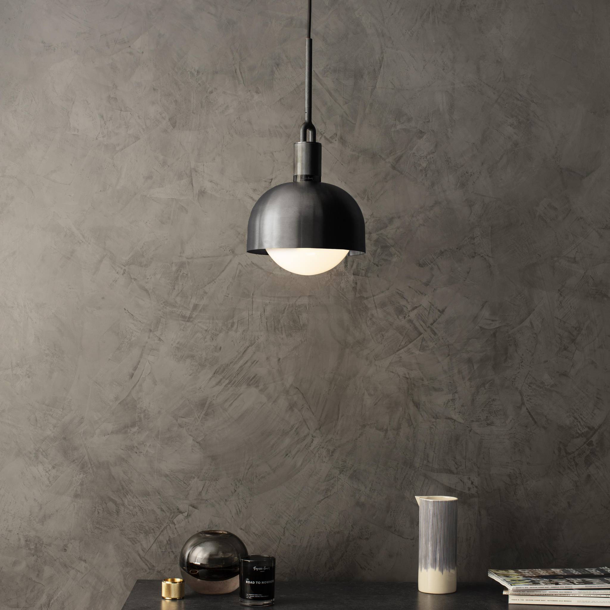 FORKED PENDANT / LINEAR / SHADE / GLOBE / OPAL / MEDIUM