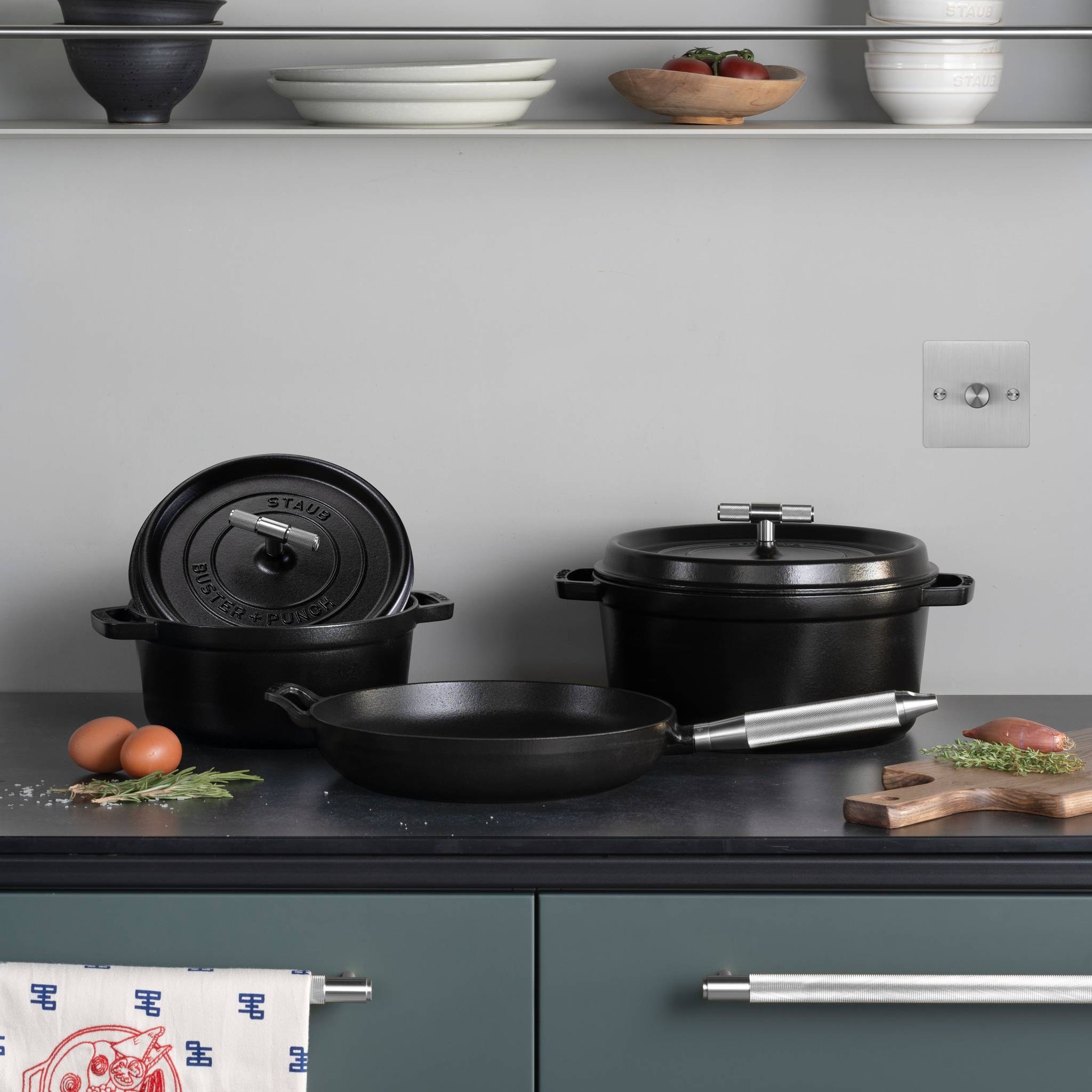 KITCHEN TOWEL / STAUB / FULL ENGLISH / BLUE