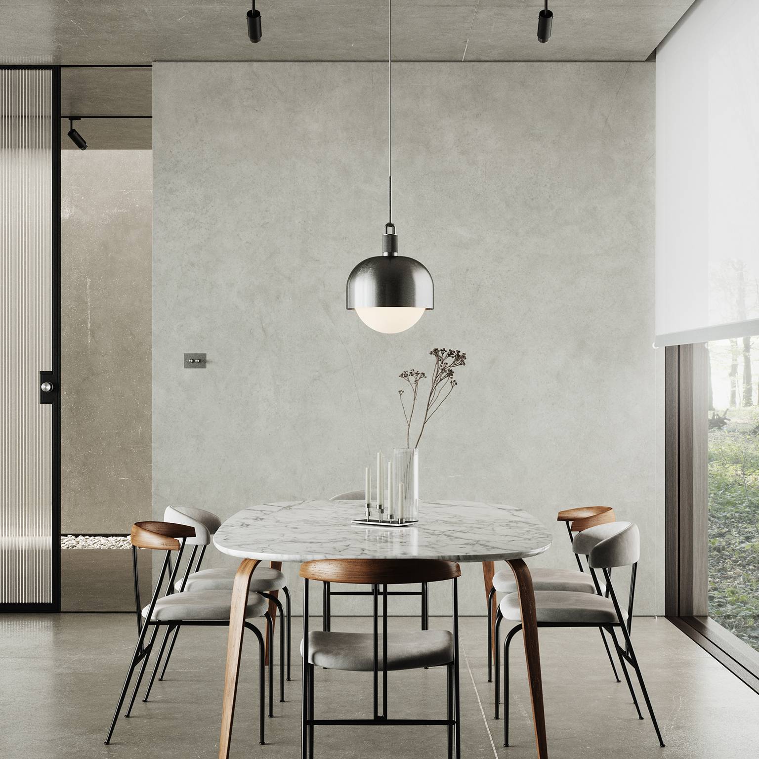 FORKED PENDANT / LINEAR / SHADE / GLOBE / OPAL / LARGE