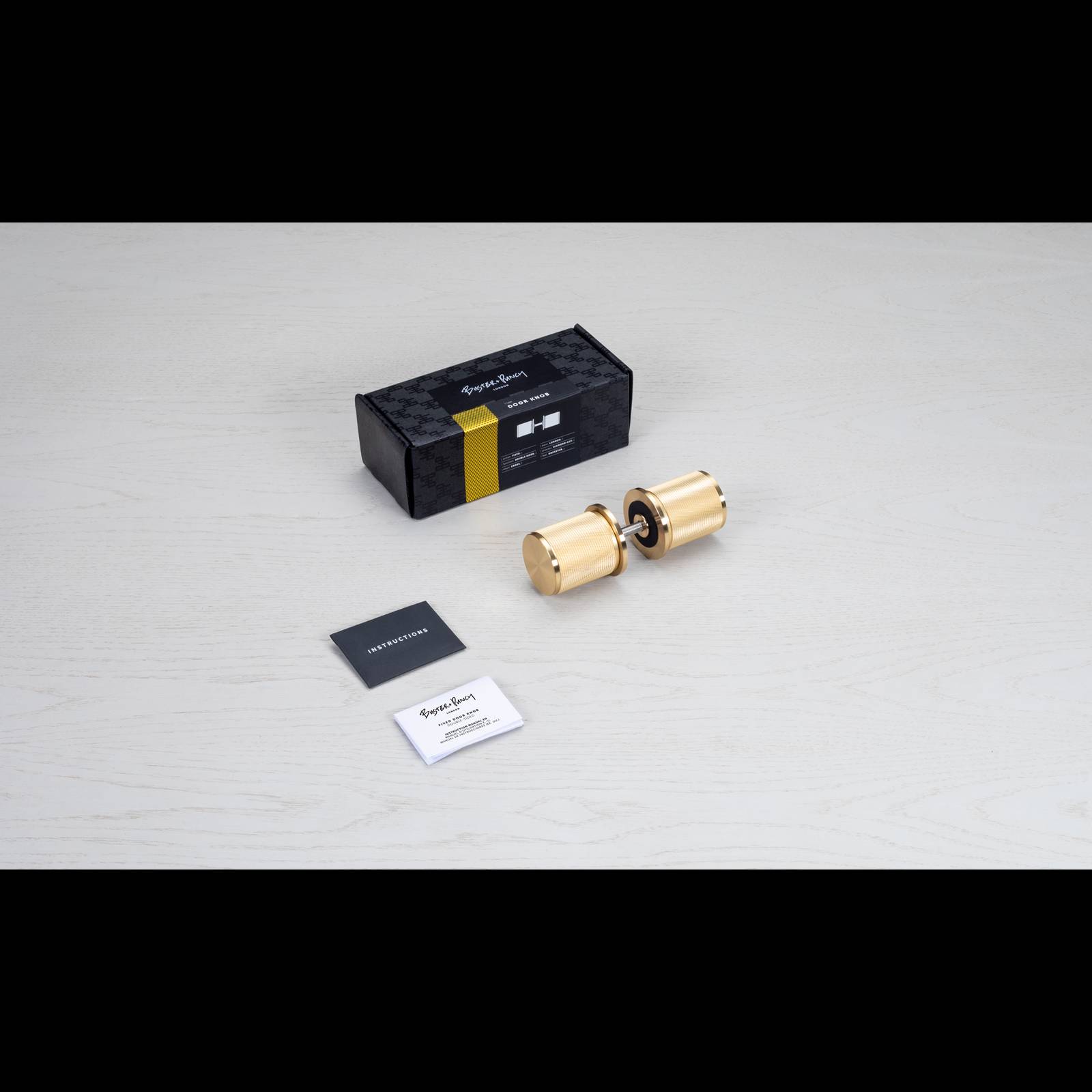 DOOR KNOB / FIXED / DOUBLE-SIDED / CROSS