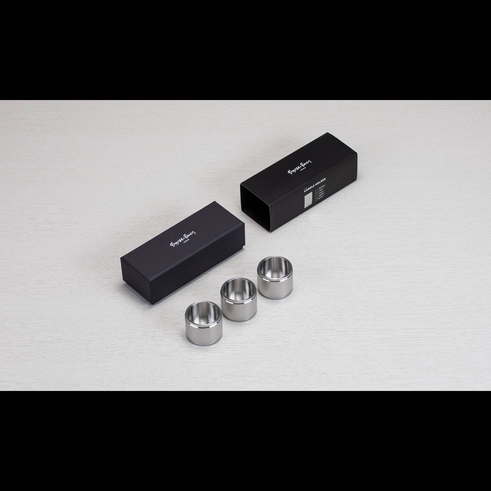 TEALIGHT CANDLE HOLDER / CROSS / SET OF 3