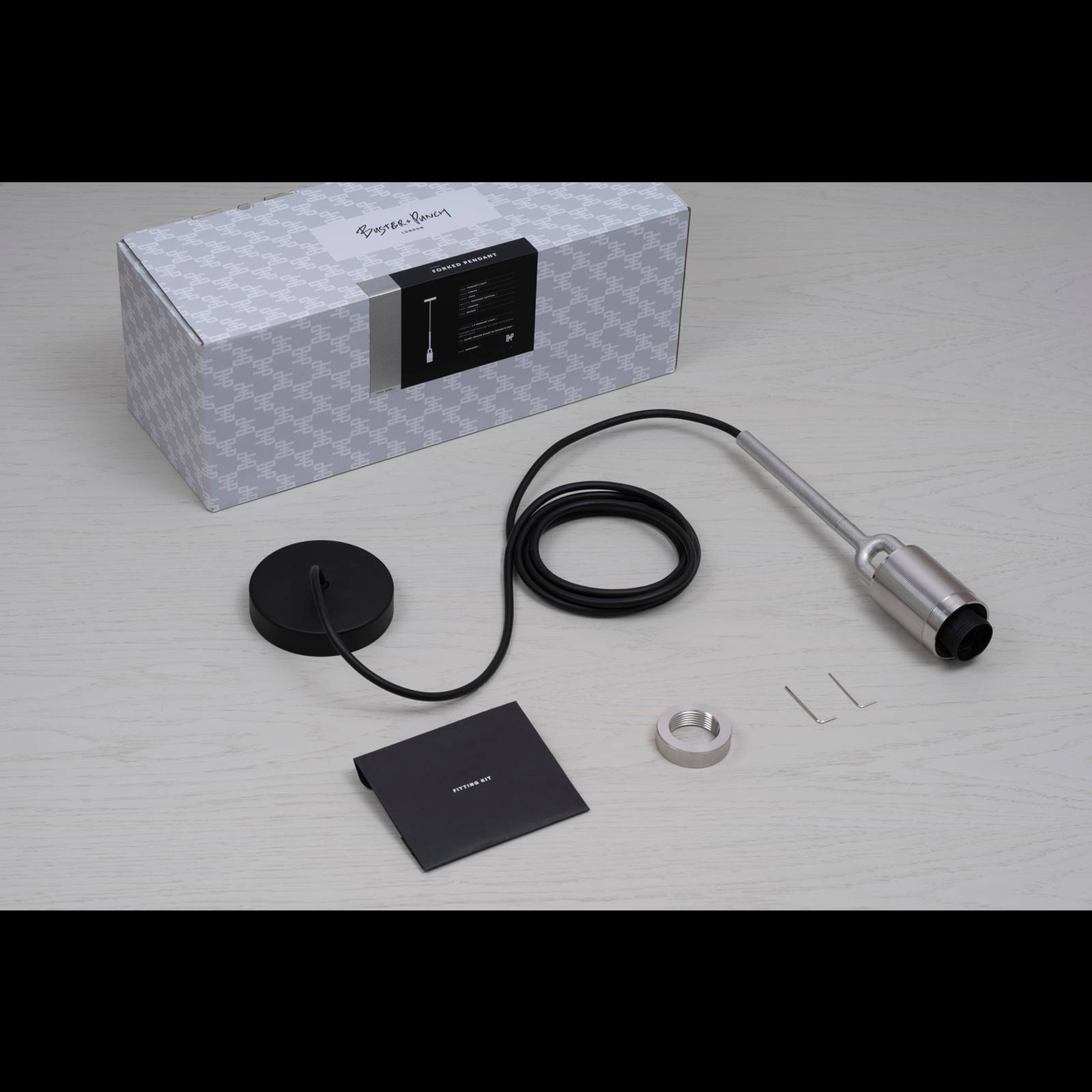 FORKED PENDANT / LINEAR / SHADE / GLOBE / SMOKED / LARGE