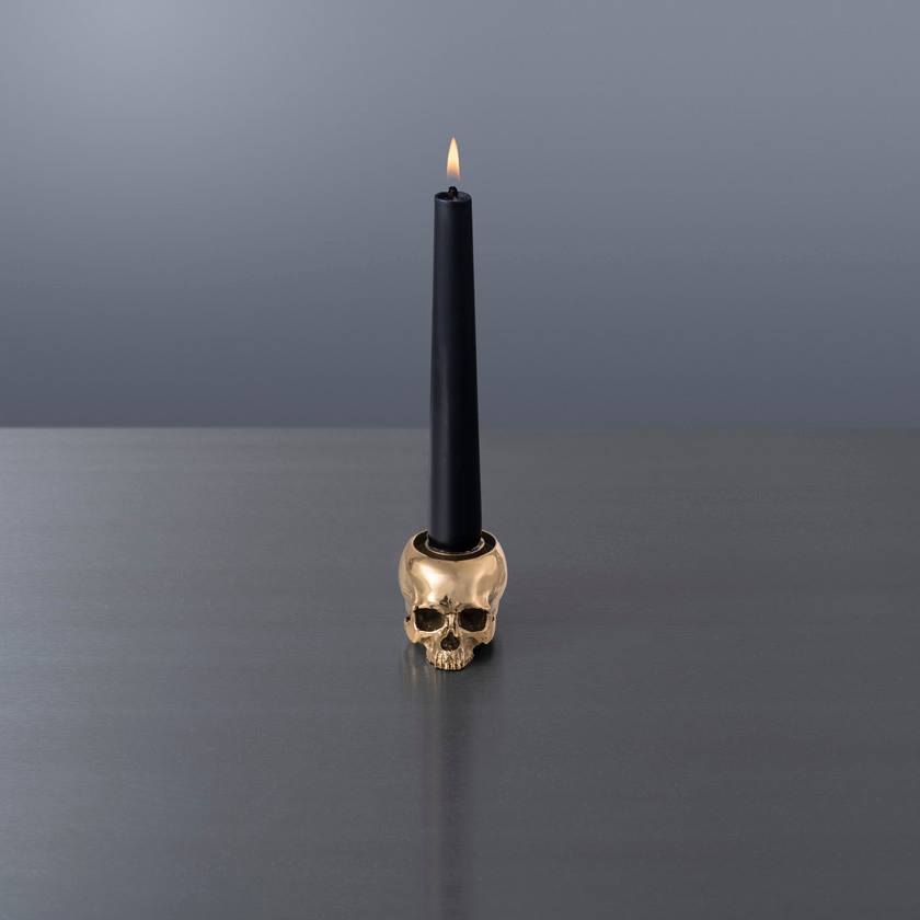 SKULL CANDLE HOLDER / TRAVIS BARKER