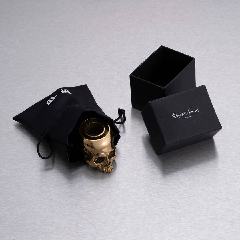 SKULL CANDLE HOLDER / TRAVIS BARKER