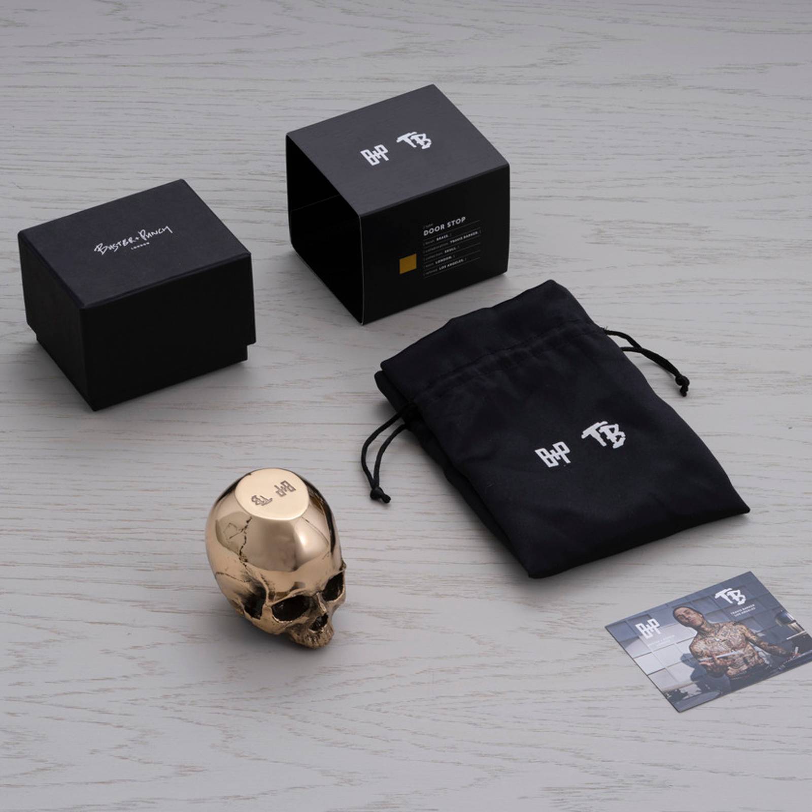 SKULL DOOR STOP / TRAVIS BARKER