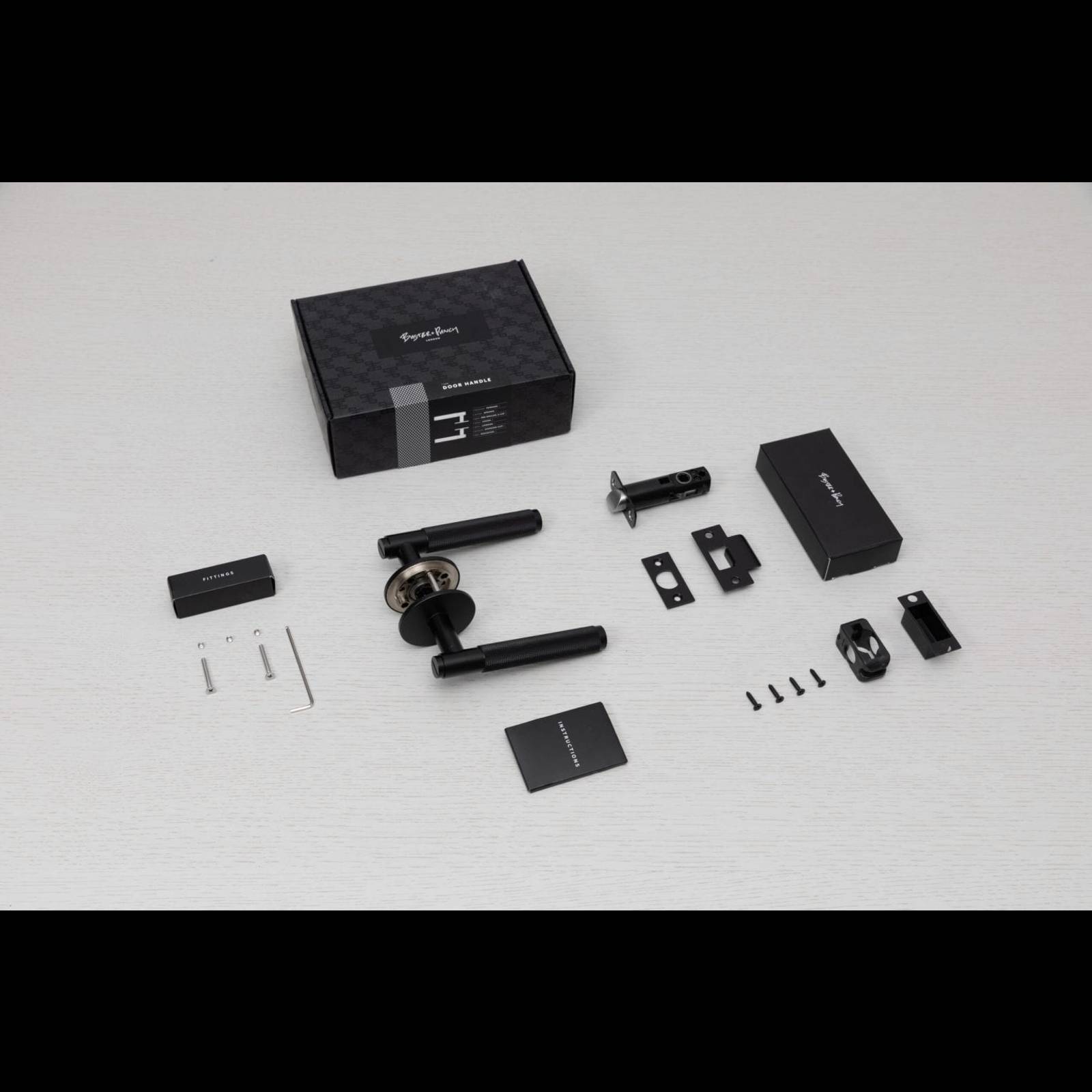 ANZ DOOR HANDLE SET / SPRUNG / CROSS / PASSAGE