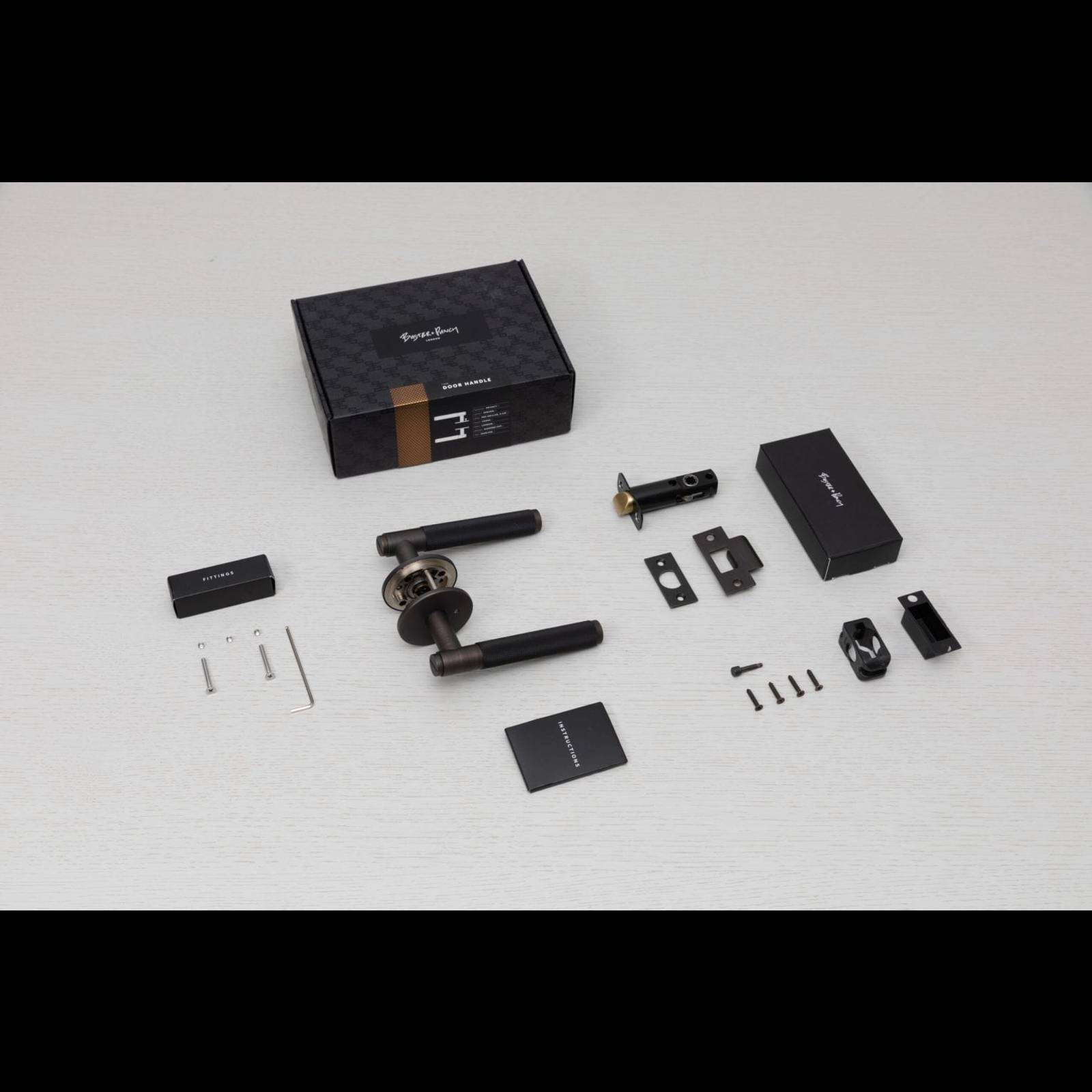 ANZ DOOR HANDLE SET / SPRUNG / CROSS / PRIVACY