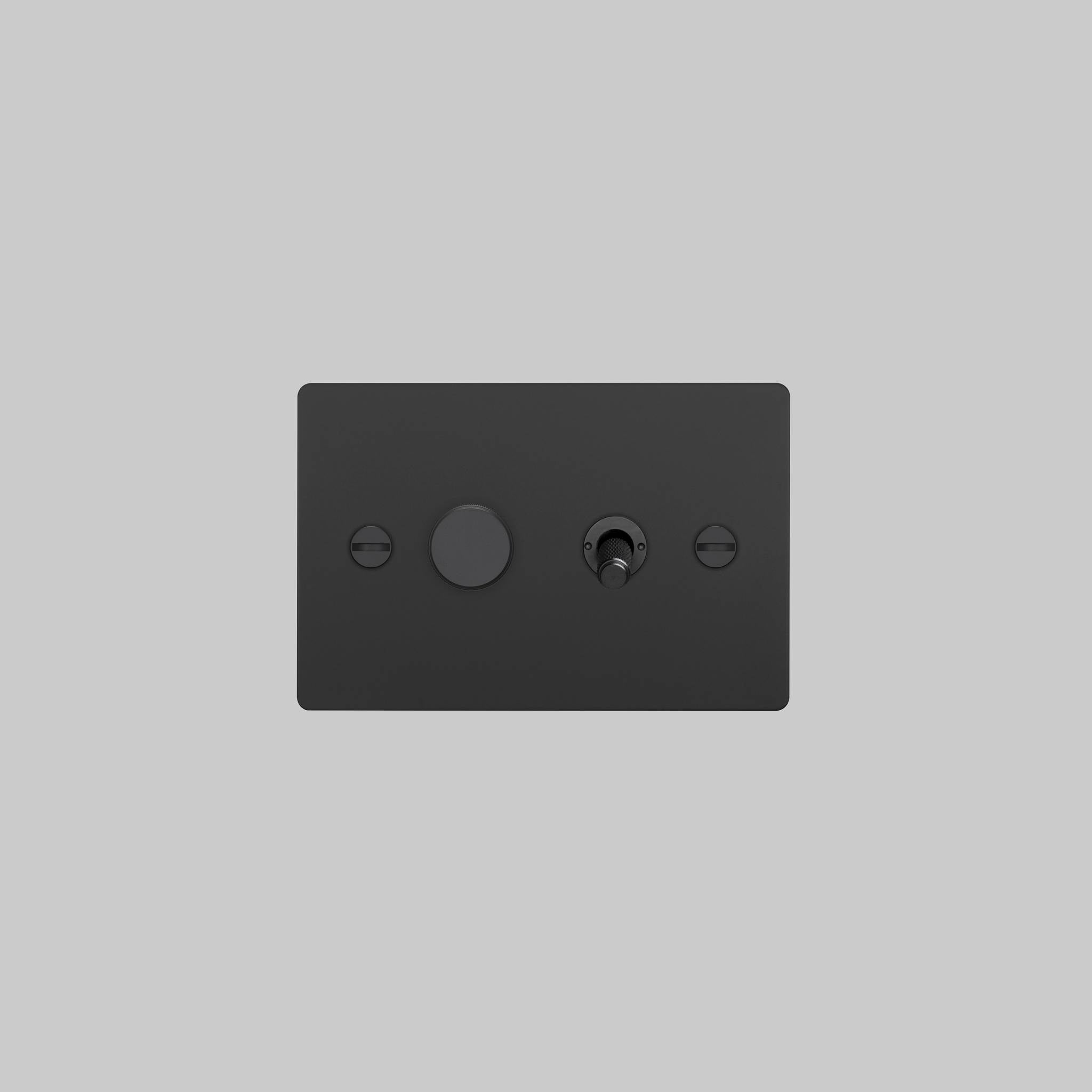 2G TOGGLE + DIMMER / HORIZONTAL / CROSS