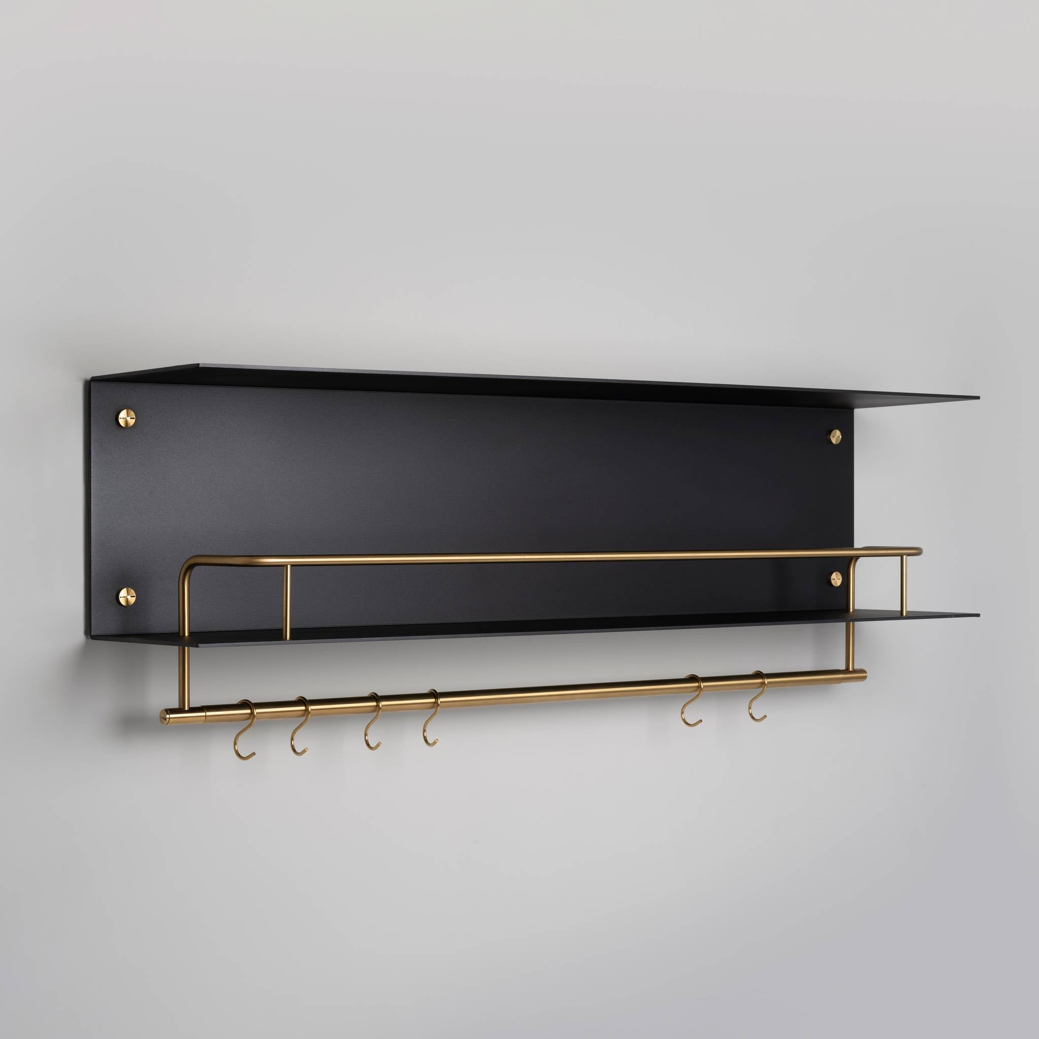 KITCHEN SHELF / HANGER / WITHOUT LOGO / BLACK