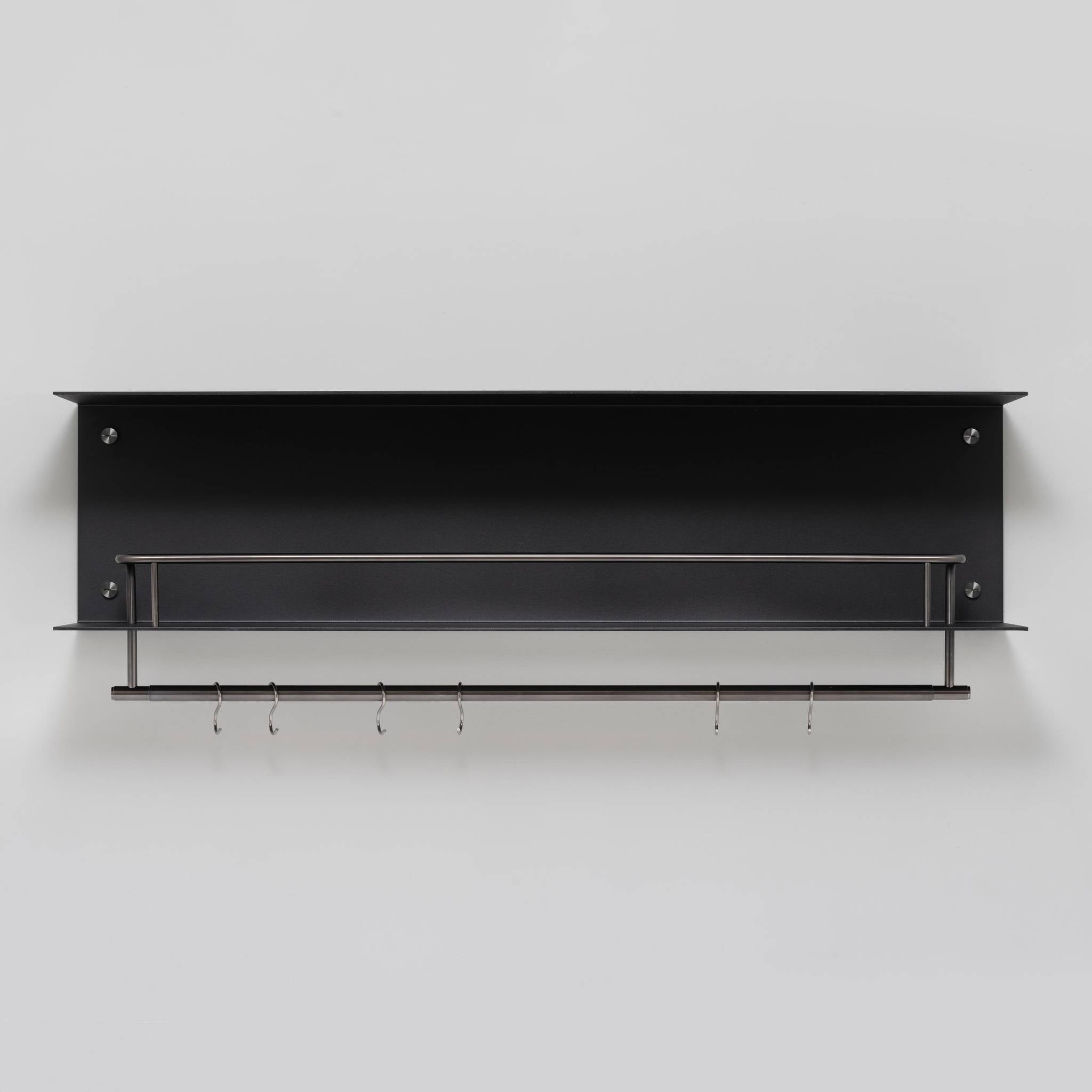 KITCHEN SHELF / HANGER / BLACK