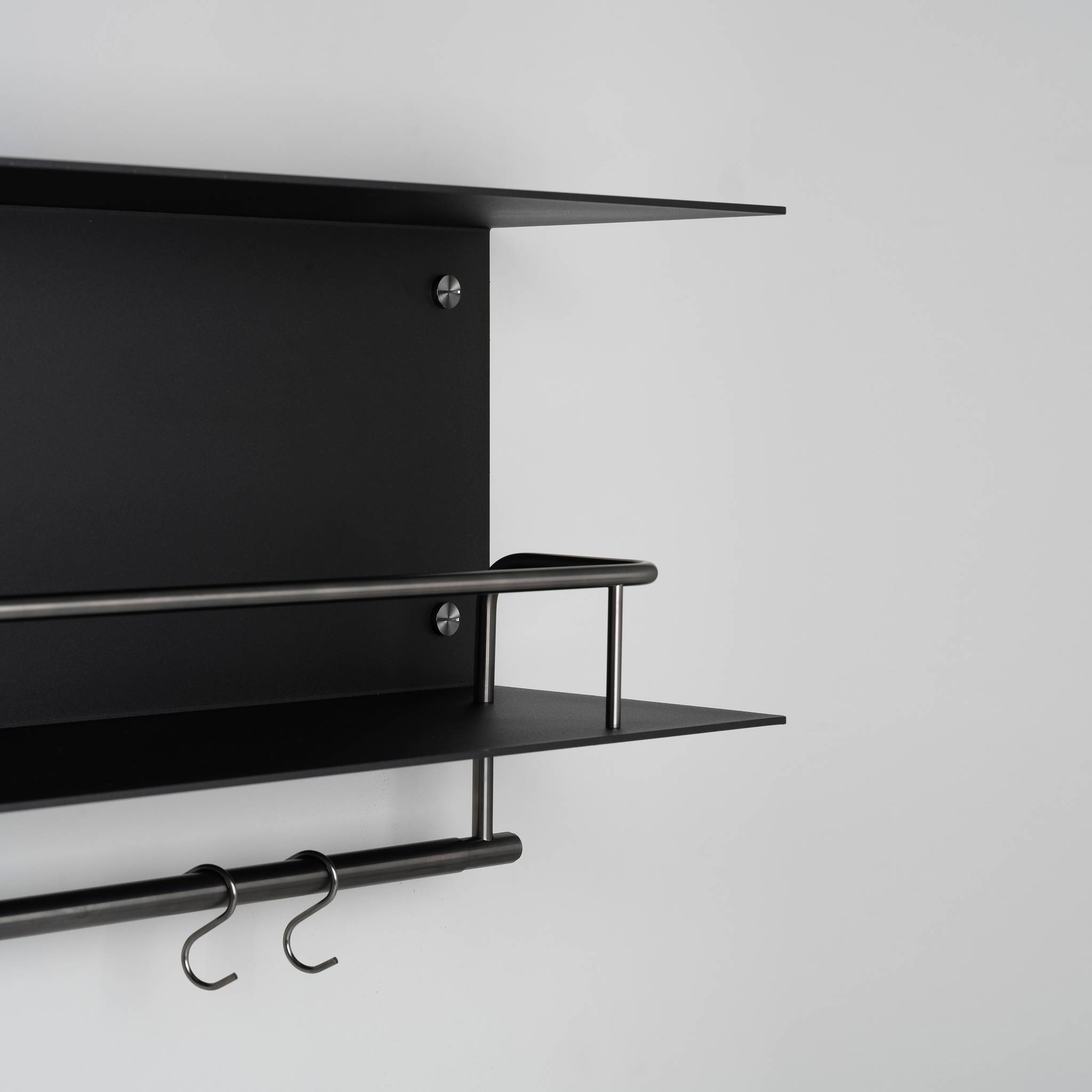 KITCHEN SHELF / HANGER / WITHOUT LOGO / BLACK