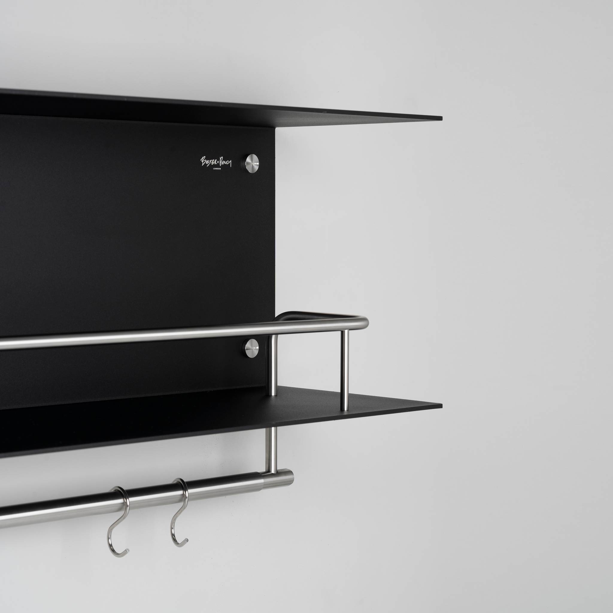 KITCHEN SHELF / HANGER / BLACK