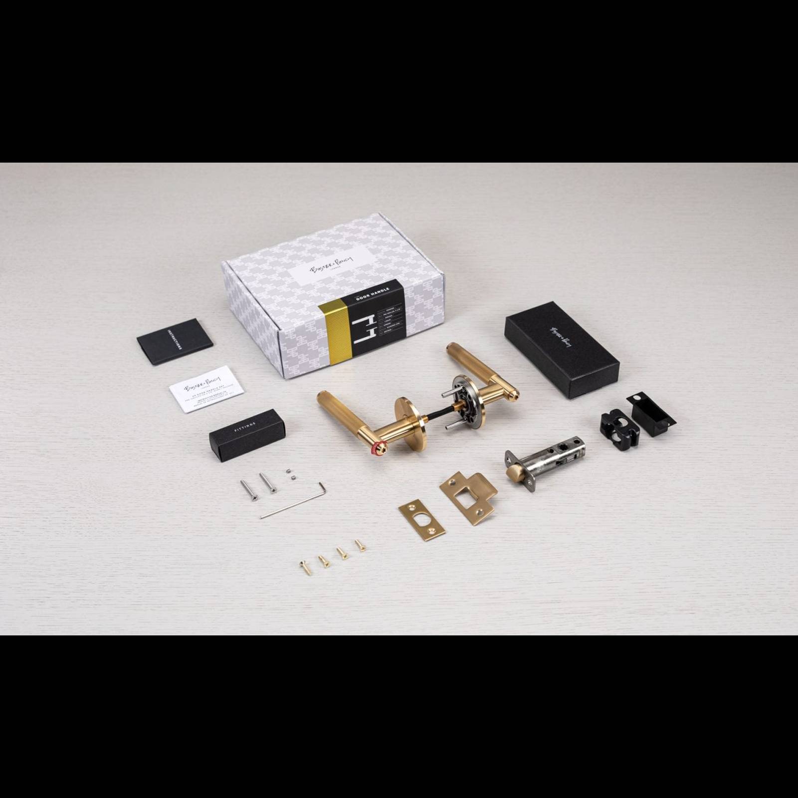 ANZ DOOR HANDLE SET / LINEAR / SPRUNG / PASSAGE